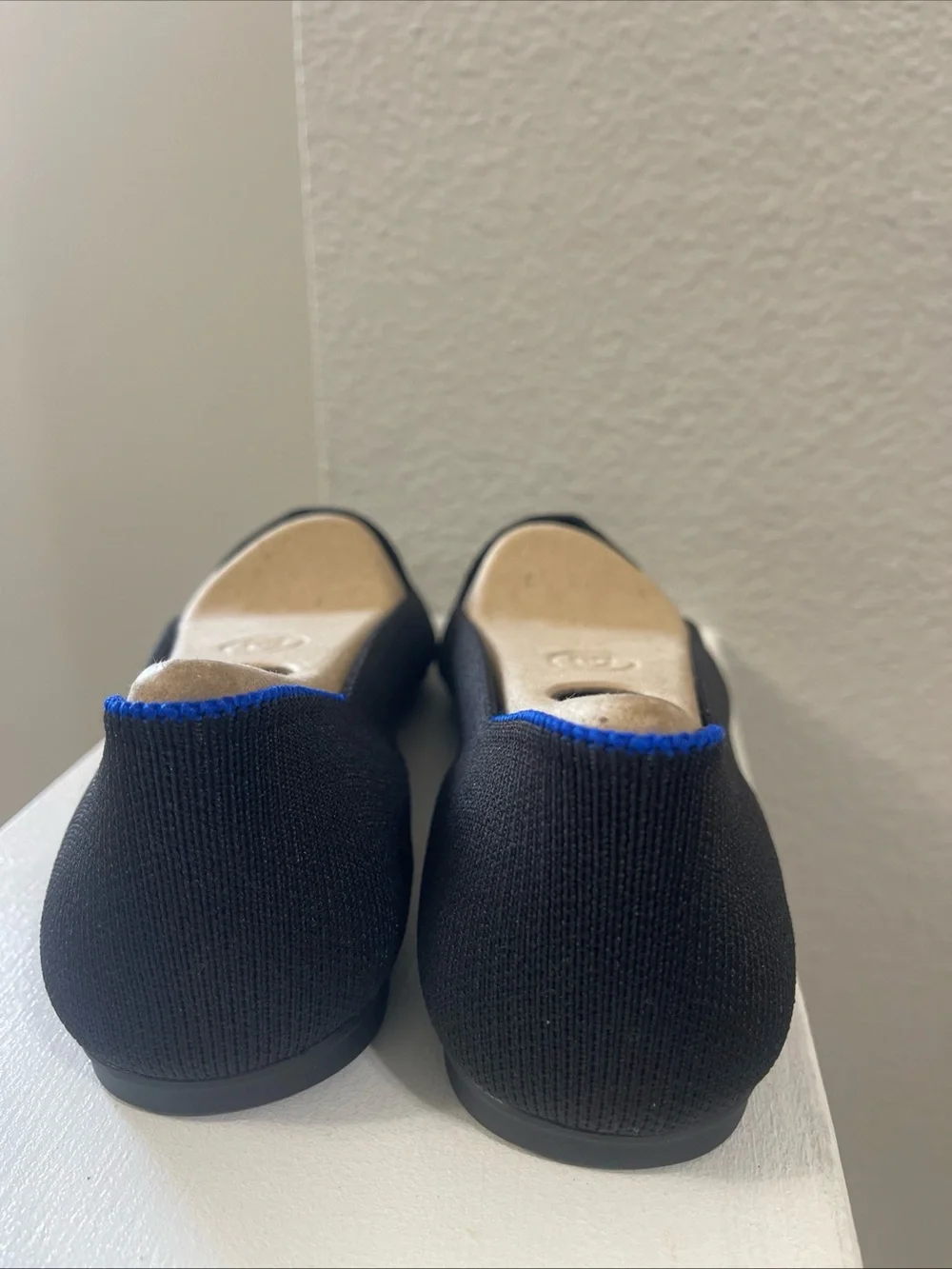 Rothy's  Flats Women's Size 8 Knit Black  Shoes New Without Box